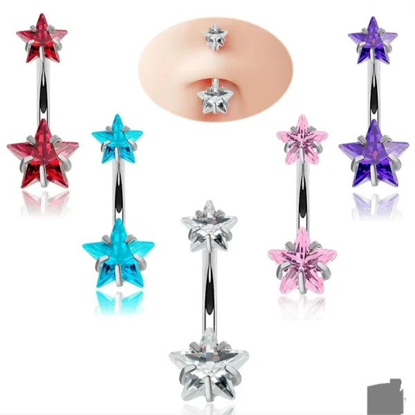 Pircing de ombligo plateado⭐️'s foto | Tienda Colosal |  BizneCubano