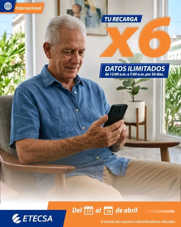 Recarga internacional de ETECSA's foto | Tienda Colosal |  BizneCubano